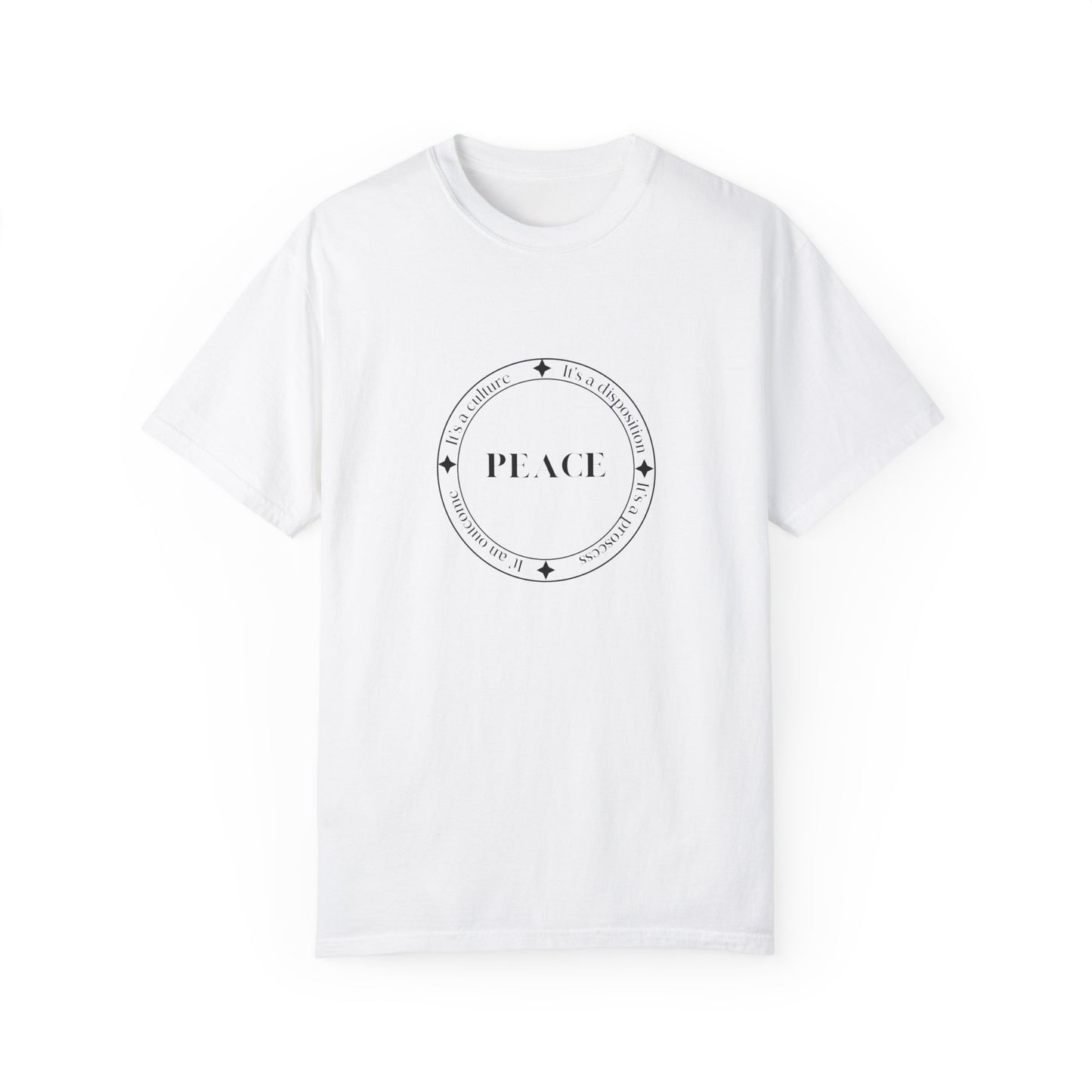 Peace Unisex Garment-Dyed T-shirt